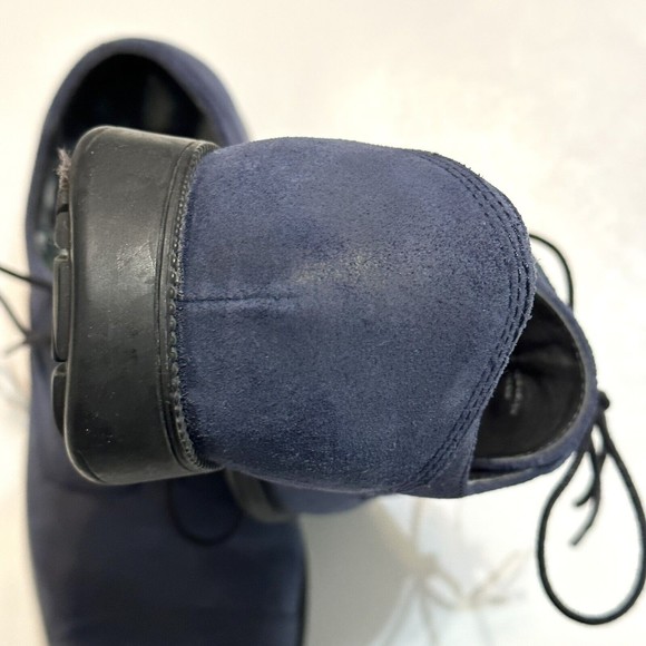 Camper Shoes US Mens Size 8 Oxford Derby Navy Blue Suede Leather Lace Up EU 41 - Picture 7 of 14
